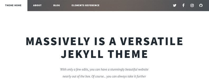 jekyll theme massively